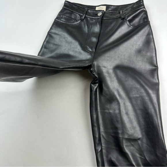Aritzia Wilfred Vegan Leather Melina Pants Size 0 - Picture 5 of 10